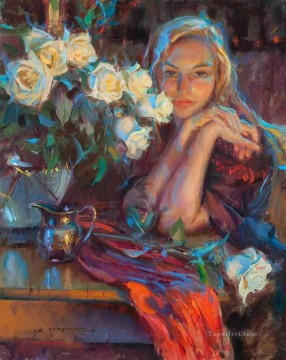 Women Painting - Pretty Lady DFG 39 Impressionist